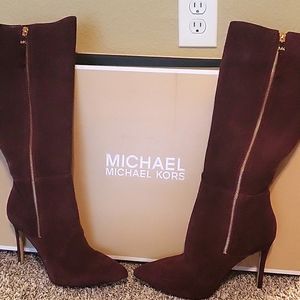 MICHAEL KORS SIZE 9 PURPLE HIGH BOOTS